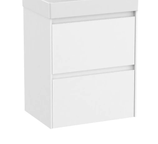 Roca Ona Vanity Unit 2 Drawer 500mm - White Matt