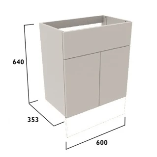 Tavistock Legacy 600mm Basin Unit - Flax