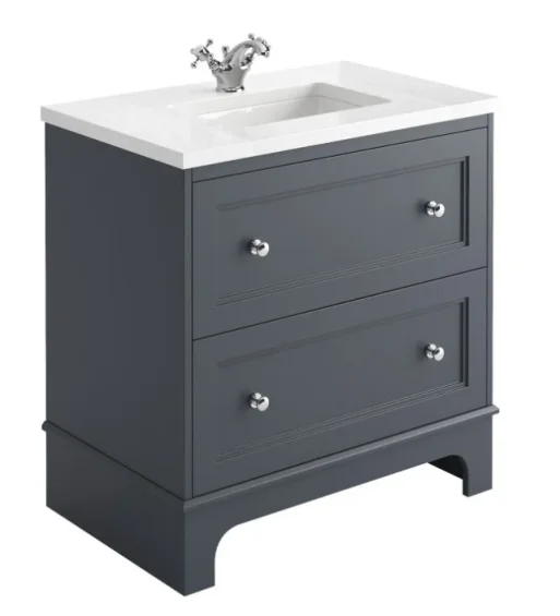 Cubico Fairfax 800mm Vanity Unit Midnight Grey product image - Image 1
