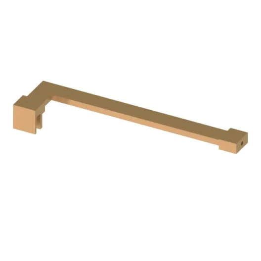 Abacus Corner Support Arm Brushed Brass product image - Image 1