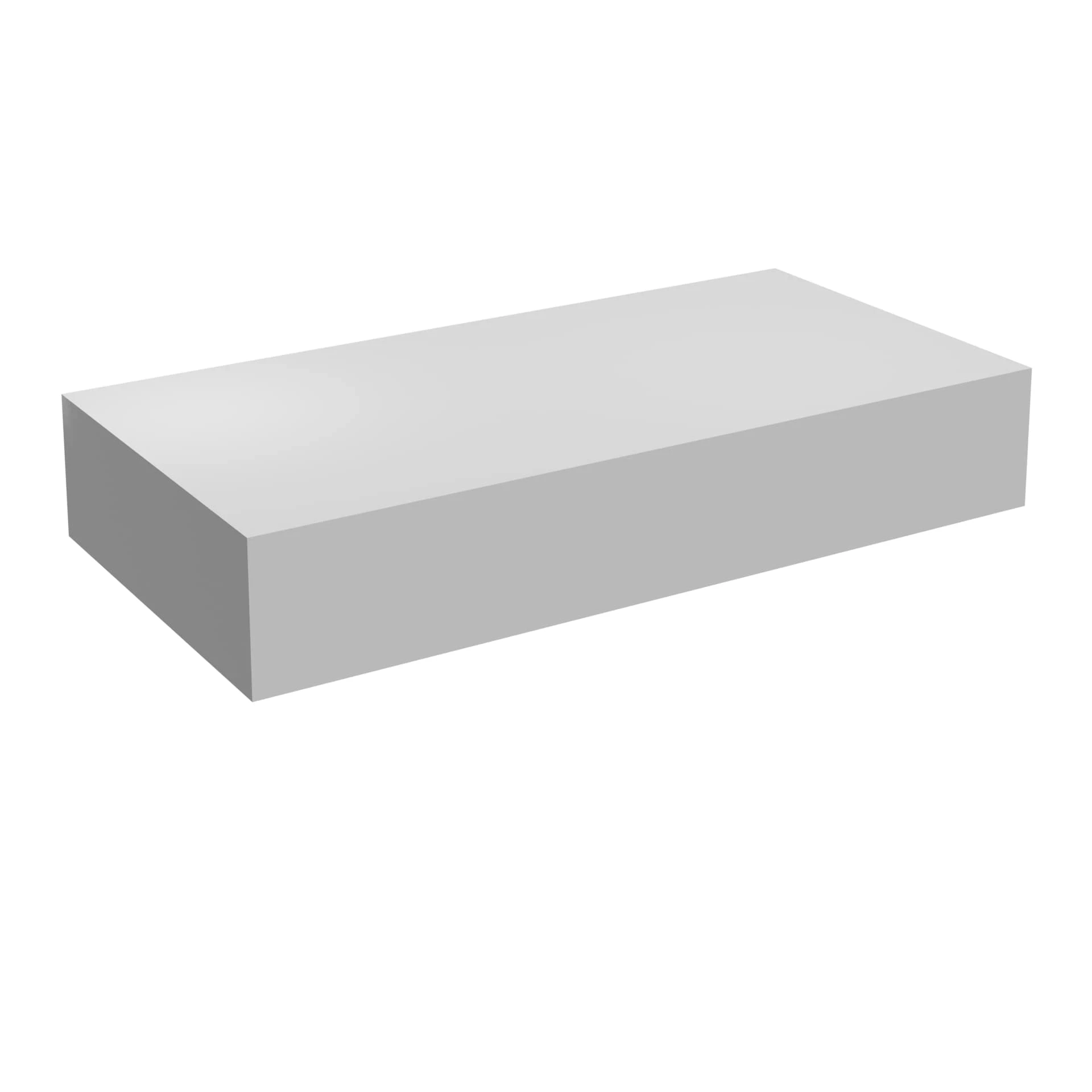 Faeber Infinite S1 700mm x 350mm x 120mm Wall Hung Counter Top White Matt with Fixings - Bespoke