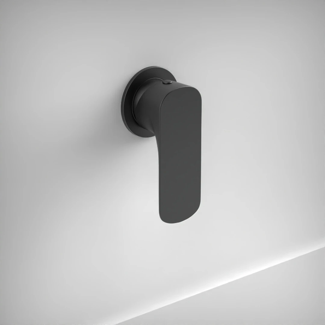 AVA Purity Manual Mixer Valve W/ Flange - Brushed Black