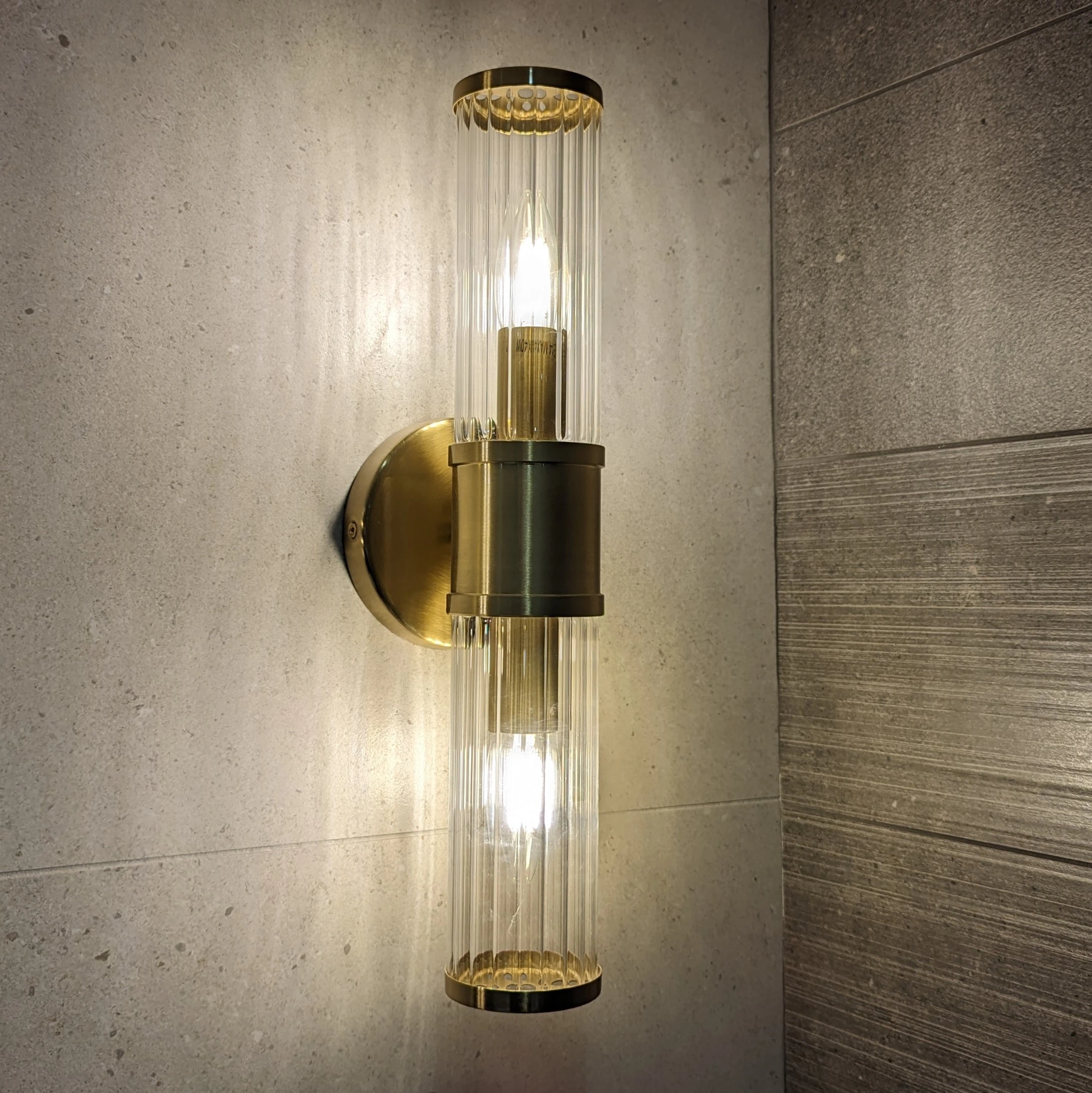 Ava Ornate Wall Light E14 - Brushed Brass