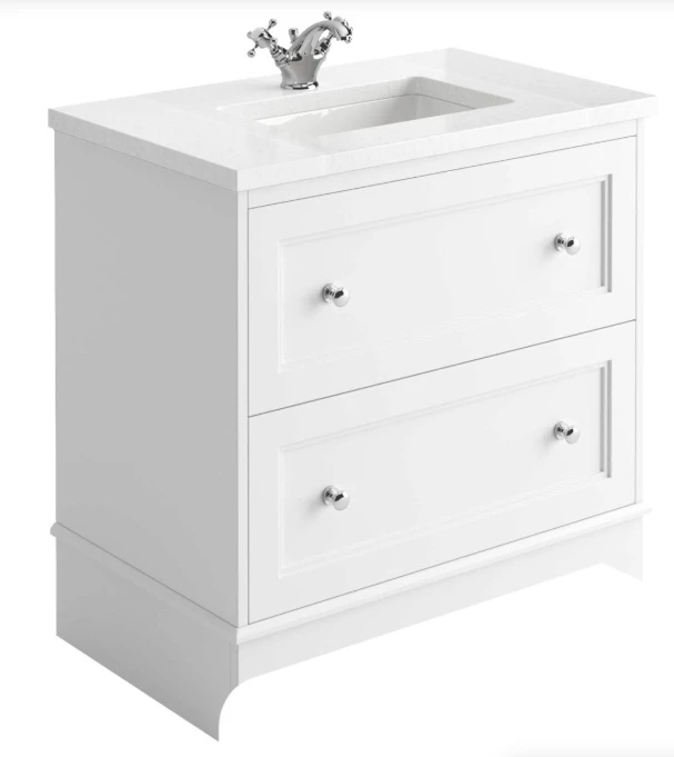Cubico Fairfax 800mm Vanity Unit Matt White