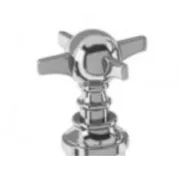 Burlington Crosshead Handle (pair) For Arcade 2001,2002,2003,2004,2005,2006 - Chrome, 59*59mm product image - Image 1