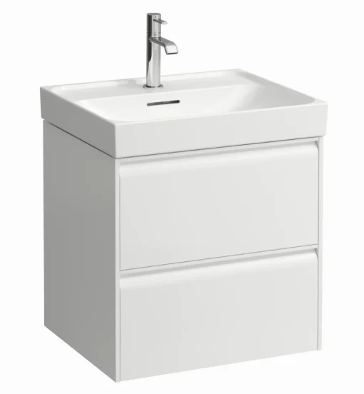 Laufen Meda Vanity Unit 550 X 450 X 515mm 2 Drawer For Washbasin 8.1011.2 - Matt White