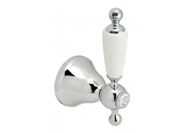 Vado Kensington Single Wall Mounted Stop Valve 12'' With Hot And Cold Indices Chrome product image - Image 1