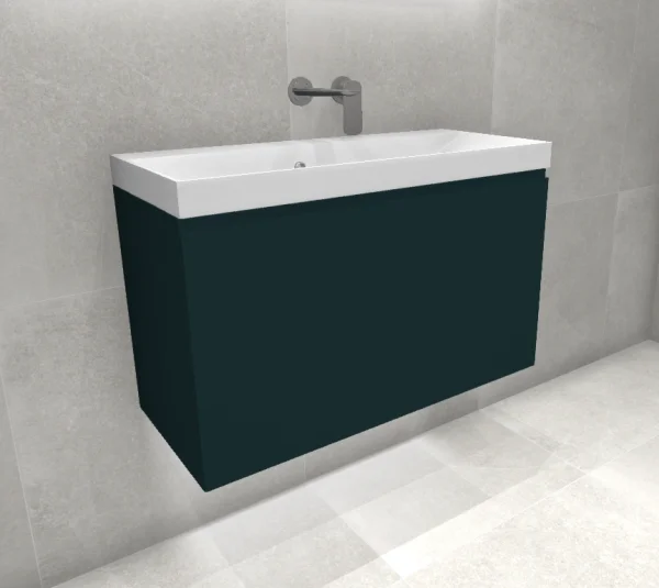 Faeber Mode Mini Unit 800mm RAL 6004 Blue green Matt
