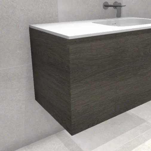 Faeber Mode 30 Side Unit 1 Drawer Dark Oak product image - Image 1