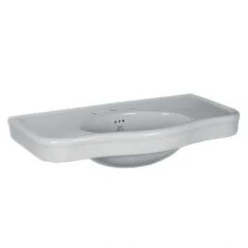 Lefroy Brooks La Chapelle 100cm Console Basin 3 Tap Hole - White product image - Image 1