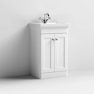 Nuie 500 F/s 2-door Unit & Basin 1th Satin White