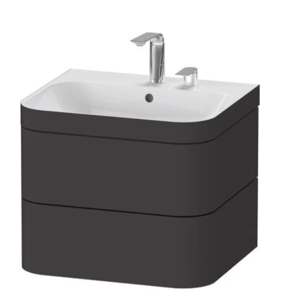 Duravit Hdp Van Unit, 2 Drawers 468x575x490mm, Graphite Supermatt