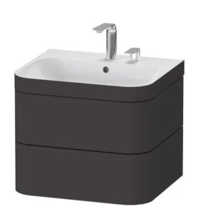Duravit Hdp Van Unit, 2 Drawers 468x575x490mm, Graphite Supermatt