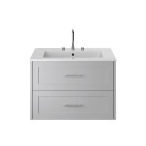 Heritage Lynton 800mm Wall hung Vanity Unit Dove Grey