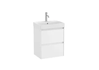 Roca Ona 500 X 360mm Compact 2 Drawer Furniture Pack With Basin - Matt White (a851682509) product image - Image 1