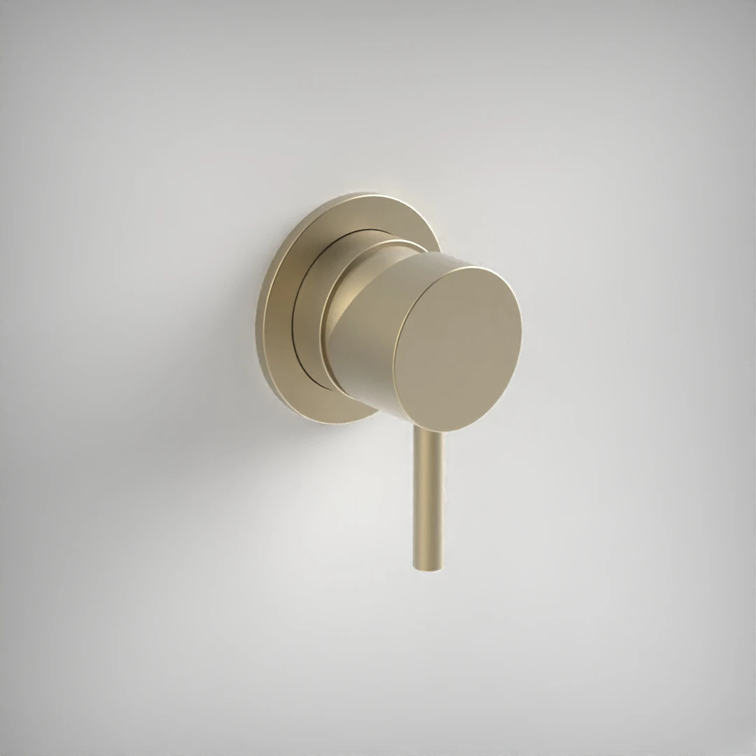 Ava Trend Manual Mixer Valve W/ Flange 3.0 - Brushed Brass Pvd