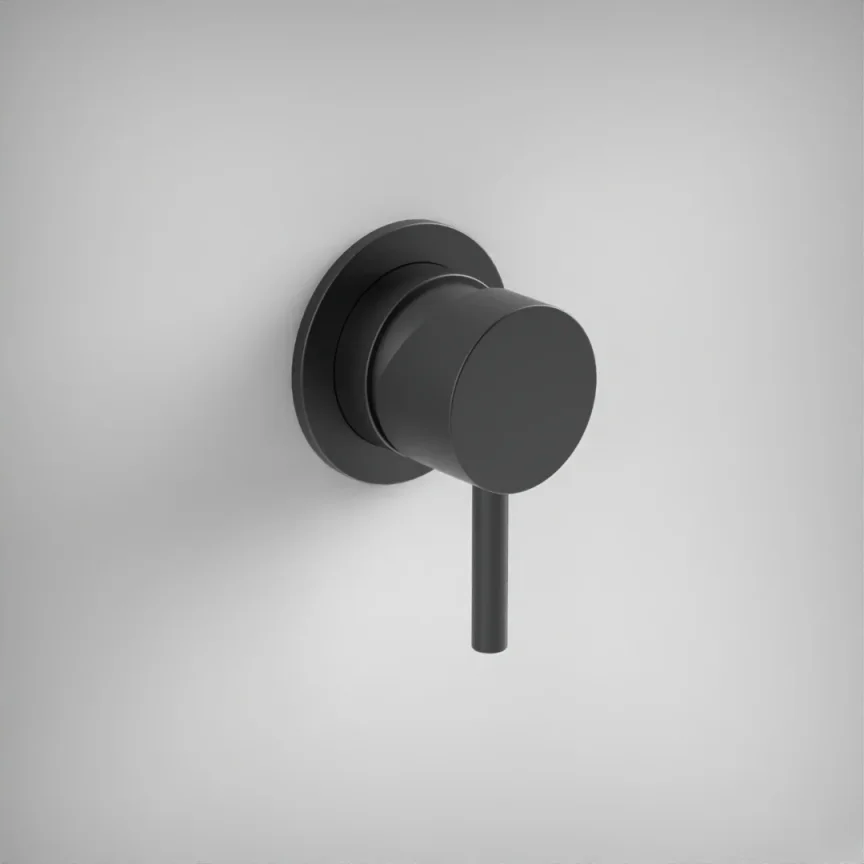 Ava Trend Manual Mixer Valve W/ Flange 3.0 - Brushed Black product image - Image 1