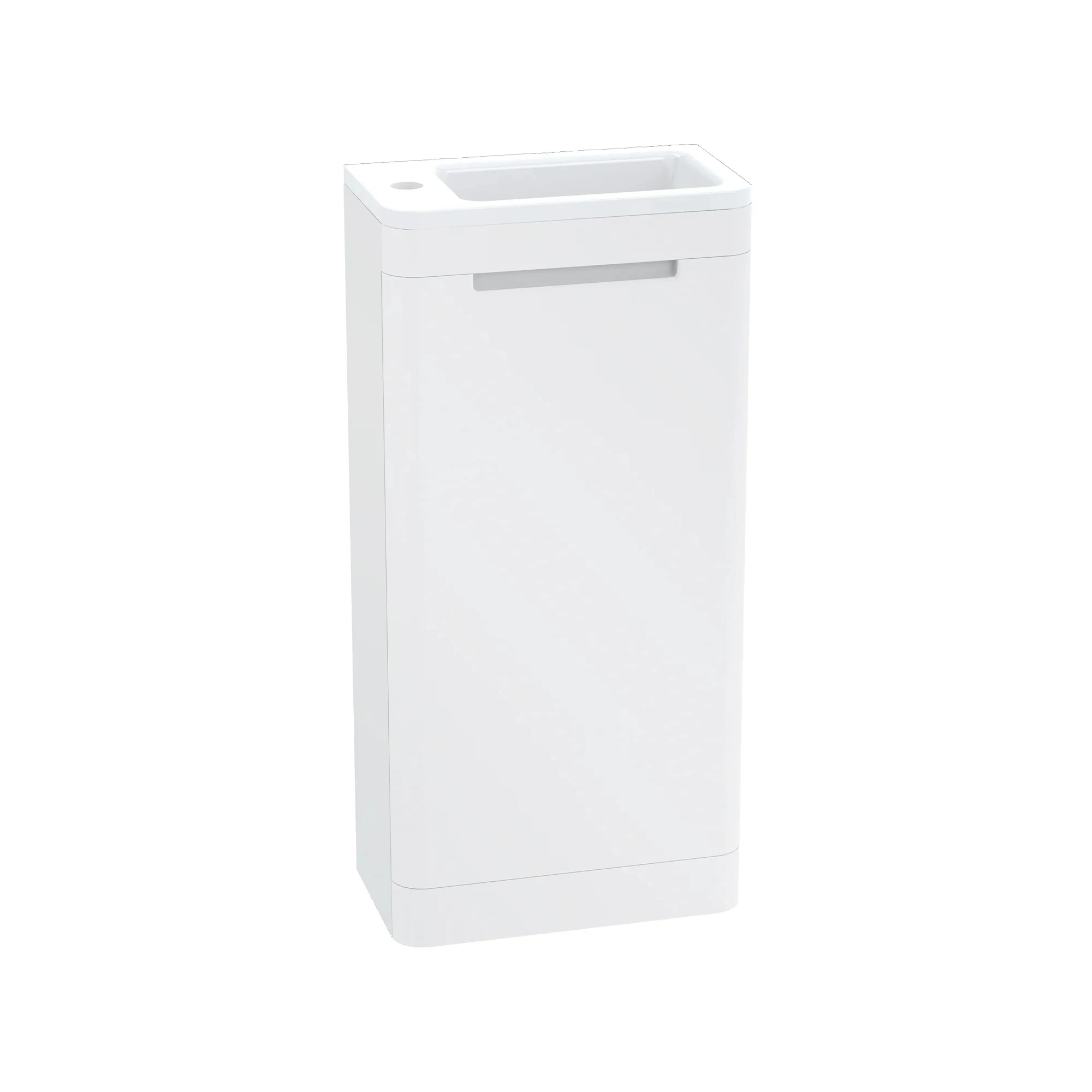 HIB Novum Arc 40cm WHITE Floor Standing Unit 