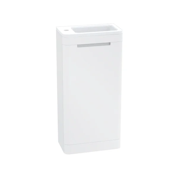 HIB Novum Arc 40cm WHITE Floor Standing Unit 
