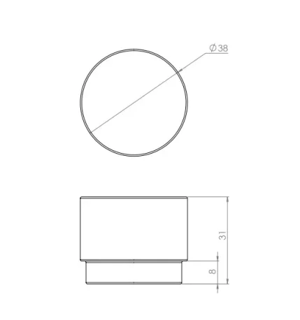 Crosswater Knurled Handle X2 Matt Black detail view - Image 3
