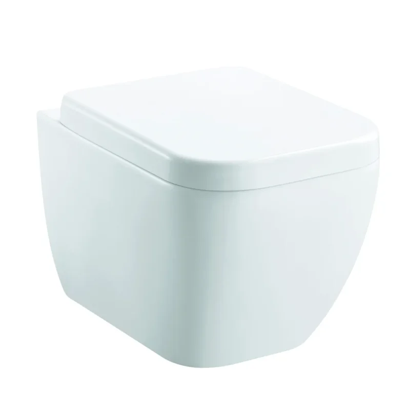 Pura Essence short projection wall hung WC bowl with fixings product image - Image 1