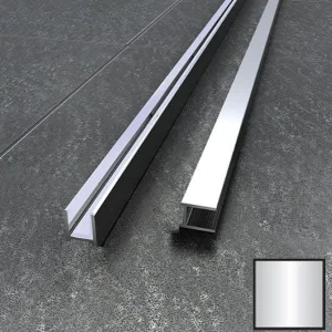 Abacus Vessini Channel for 10mm Glass 2200mm Polished Aluminium