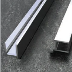 Abacus Vessini V-Fix Surface Channel for 10mm Glass 1200mm Polished Aluminium