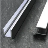 Abacus Vessini V-Fix Surface Channel for 10mm Glass 1200mm Polished Aluminium product image - Image 1