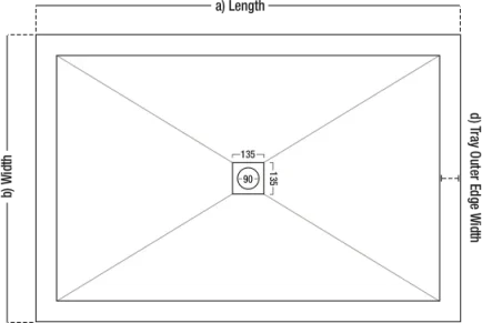London Showers  Symmetry Slim 25 1400 x 800mm Tray & Waste - White product image - Image 3