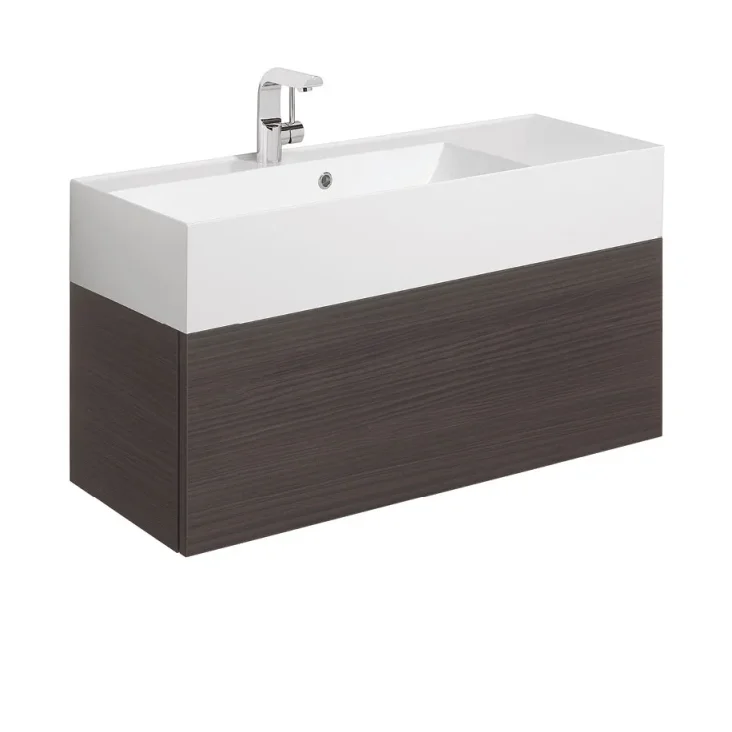 Crosswater Bauhaus Elite Drawer Vanity Unit 1000 x 350mm Anthracite product image - Image 1