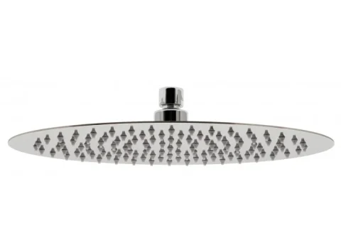 Vado Aquablade Single Function Easy Clean Slim Line Oval Shower Head, 300mm X 200mm (12 X 8") Chrome detail view - Image 2