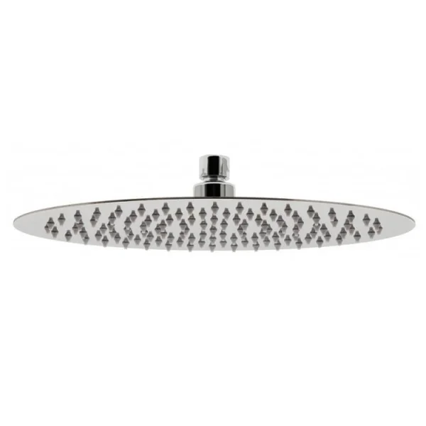 Vado Aquablade Single Function Easy Clean Slim Line Oval Shower Head, 300mm X 200mm (12 X 8") Chrome