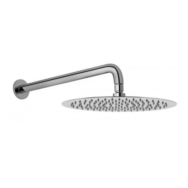 Vado Aquablade Single Function Easy Clean Slim Line Oval Shower Head, 300mm X 200mm (12 X 8") Chrome detail view - Image 4