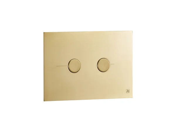 Just Taps Metal Pneumatic Flush Plate Brushed Brass