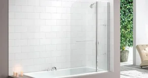 Merlyn 2 Panel Curved Bathscreen 1150 X 1500mm