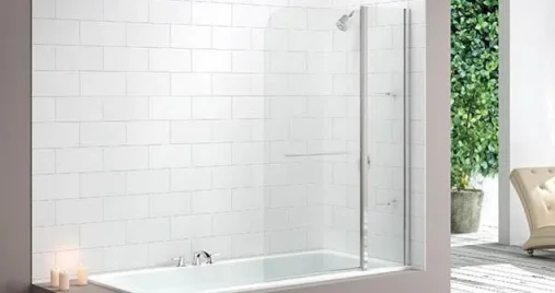 Merlyn 2 Panel Curved Bathscreen 1150 X 1500mm product image - Image 1