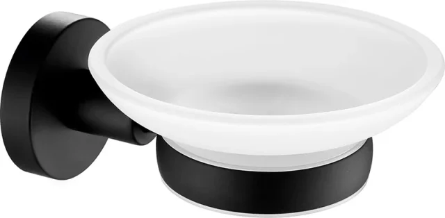 Just Taps Vos Soap Dish Matt Black product image - Image 1
