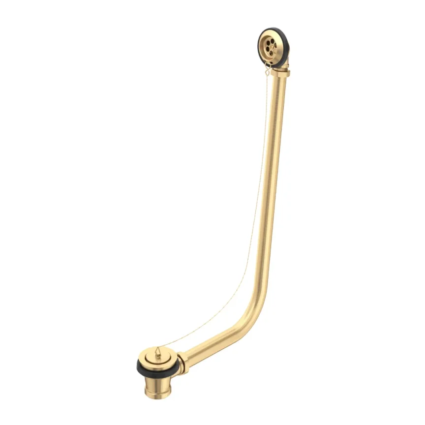 Perrin & Rowe Bath Waste Plug And Overflow Exp. Pipes - Satin Brass product image - Image 1