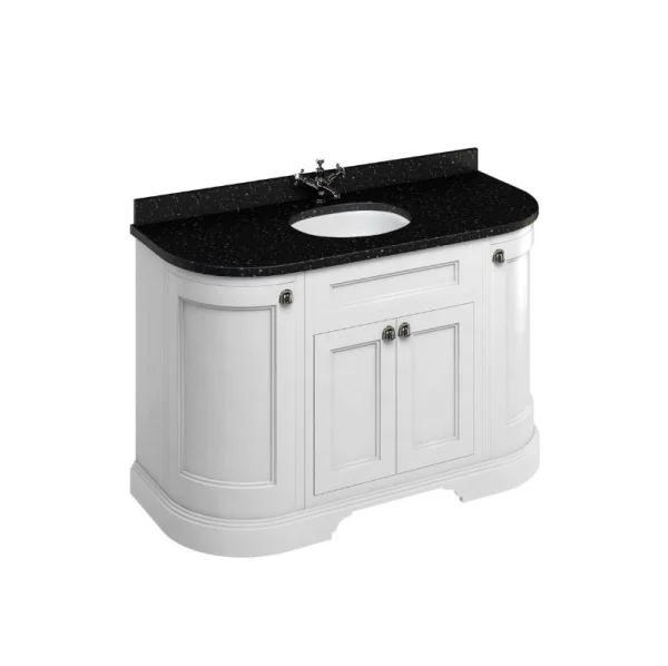 Burlington Minerva Black Granite With Vanity Bowl 1336x548x25