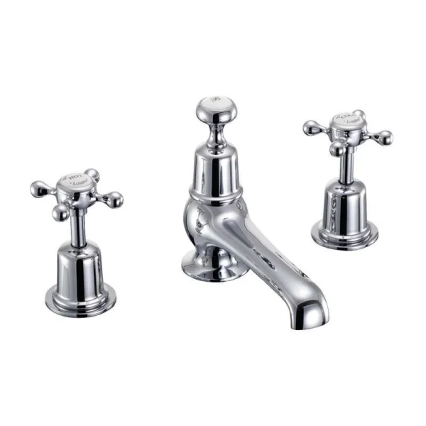 Burlington Three Tap Hole Tap, With Pop Up (excluding Tap Heads & Base)