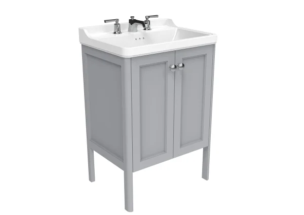 Saneux Sofia 60cm 2 Door Floor Standing Console Unit - Dove Grey