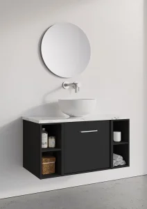 Crosswater Infinity Worktop 910 Carrara Marble Effect