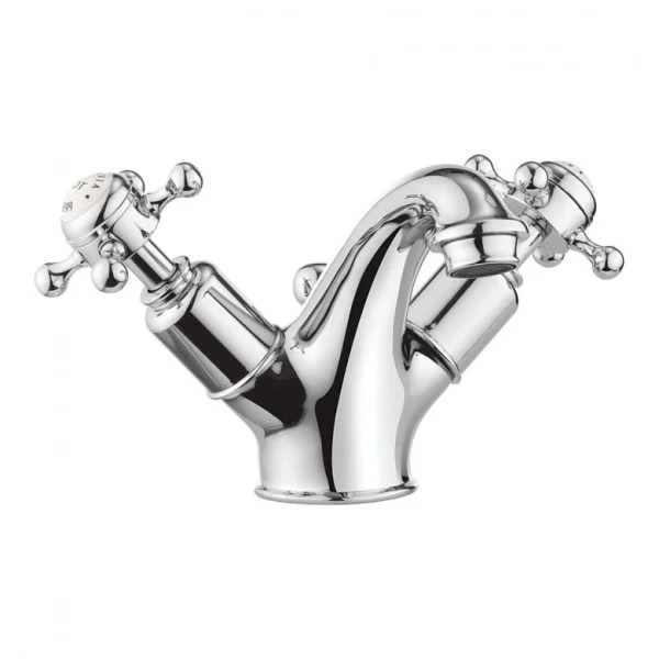 Crosswater Belgravia Crosshead Luxury Mono Mixer With Waste Deck Mounted Chrome
