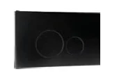 Abacus Easi-plan Iso 2 Flush Plate Black