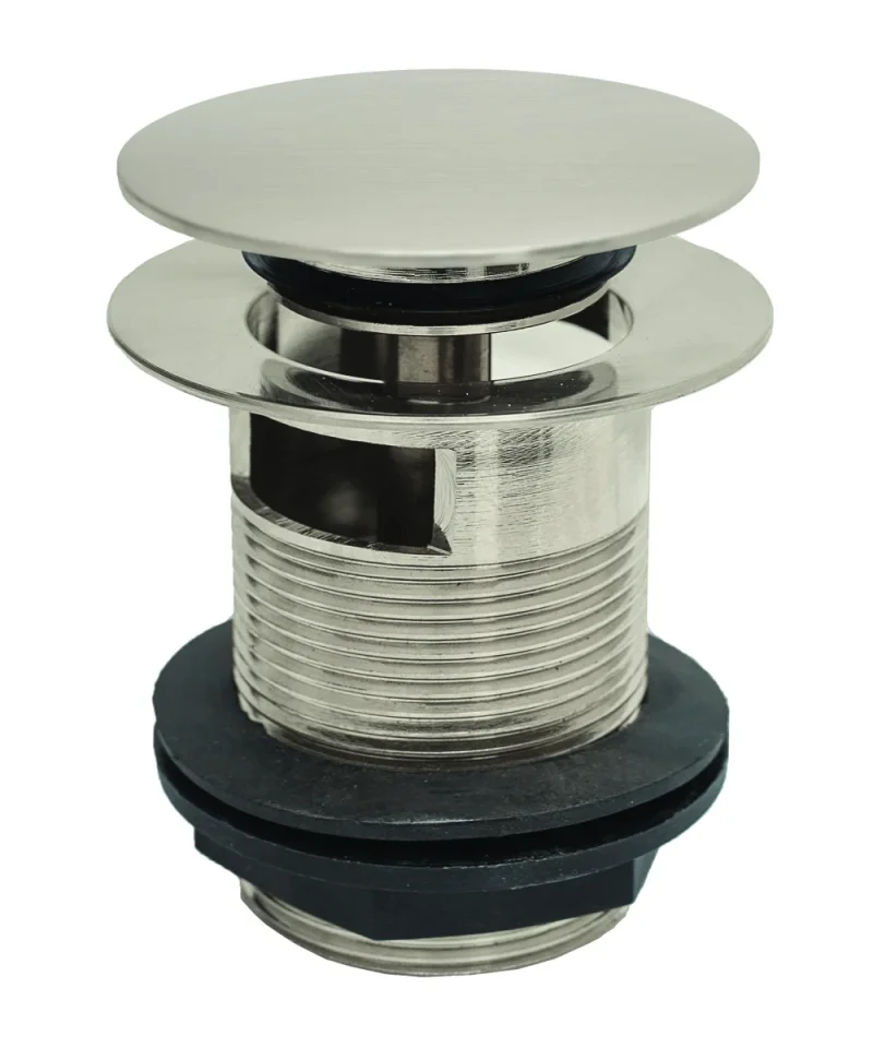 Bc Designs Push Down Bath Waste 70mm (slotted) Brushed Nickel product image - Image 1