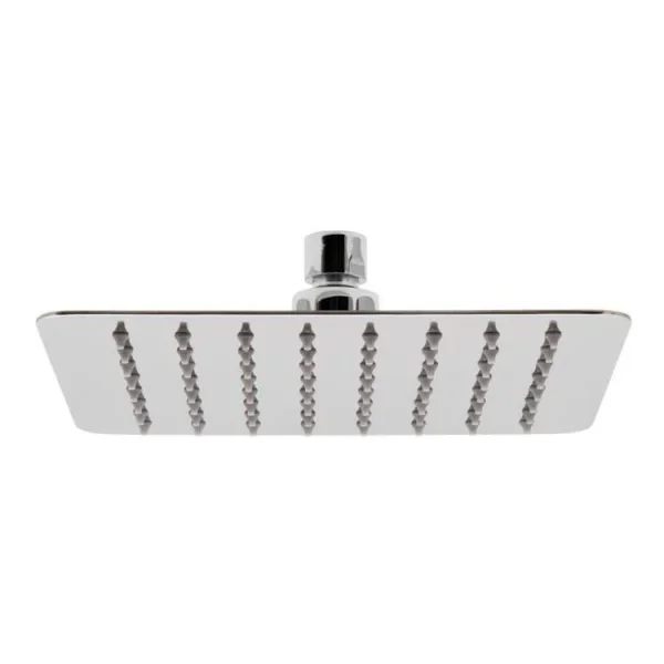 Vado Aquablade Single Function Easy Clean Slim Line Square Shower Head, 200mm (8") Chrome product image - Image 1