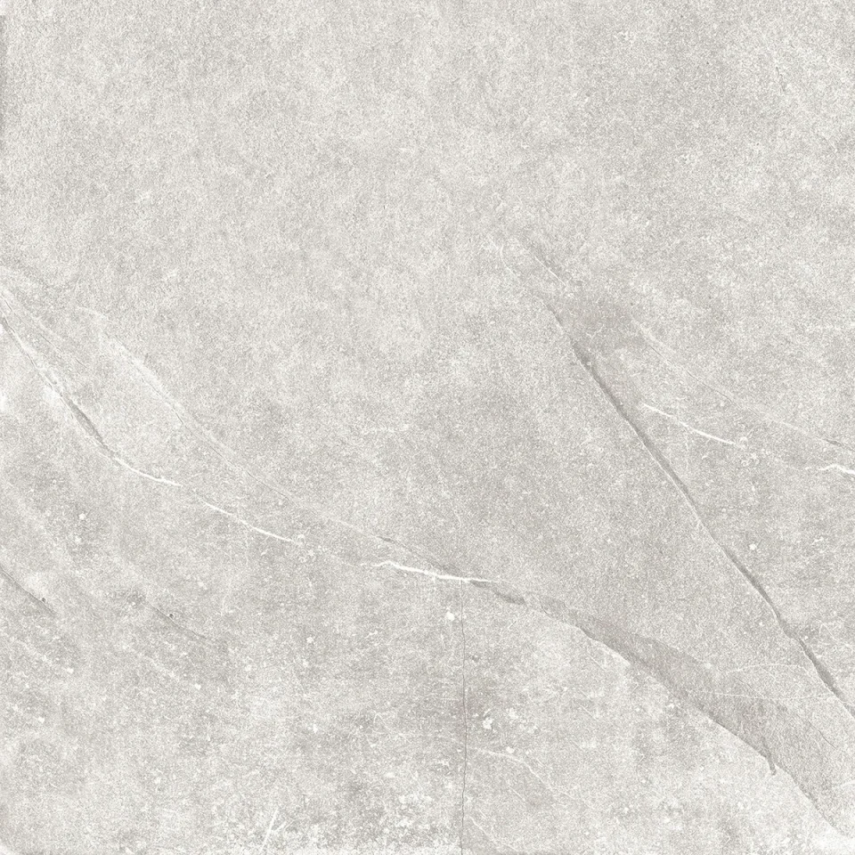 European Tiles Slate Stone SNOW 60 X 60 Rectified Matte Tile STOCK detail view - Image 9