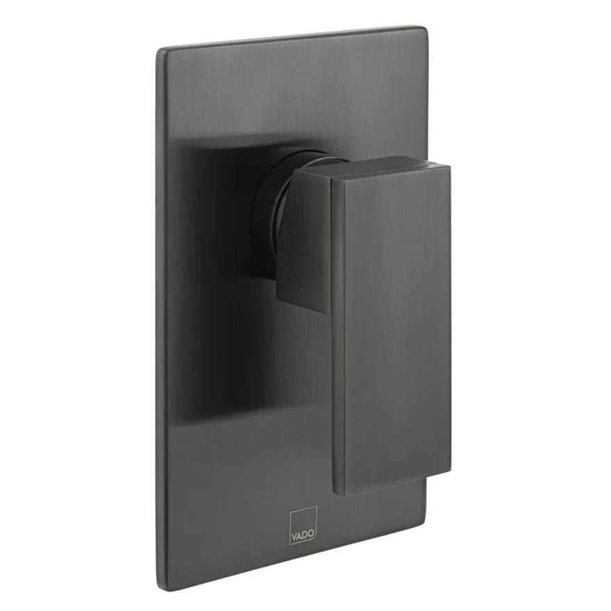 Vado Individual Notion 1 Outlet Concealed Single Lever Manual Valve Brushed Black product image - Image 1