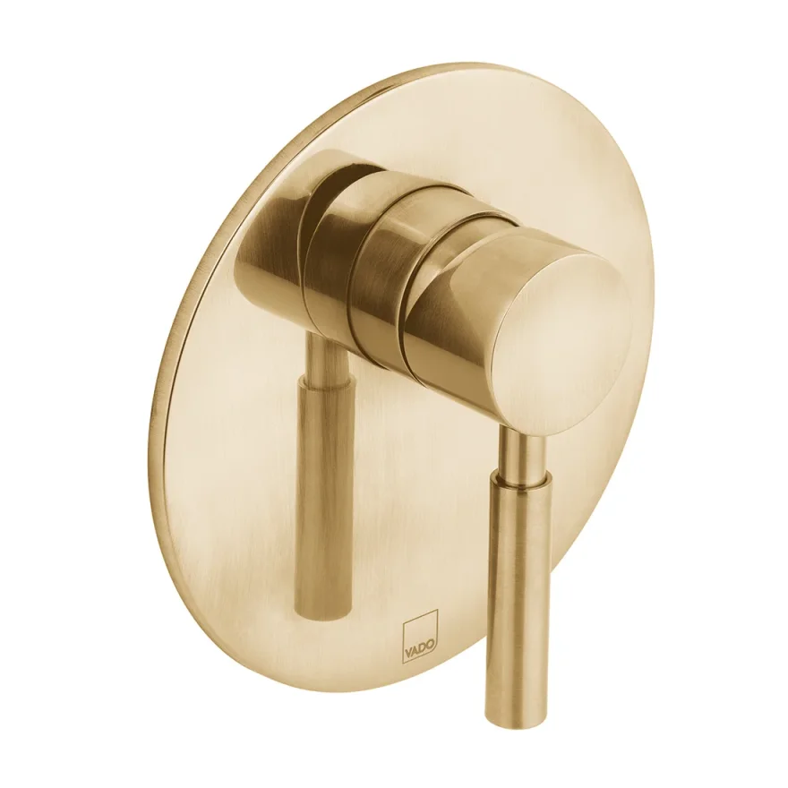 Vado Individual Origins 1 Outlet Concealed Single Lever Manual Valve Brushed Gold product image - Image 1