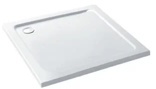 Eastbrook Volente 800x800 Abs Stone Resin Tray White product image - Image 1